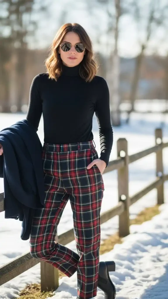 turtleneck-with-plaid-pants