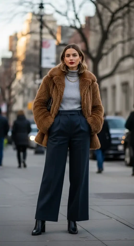 faux-fur-jacket-with-wide-leg-pants