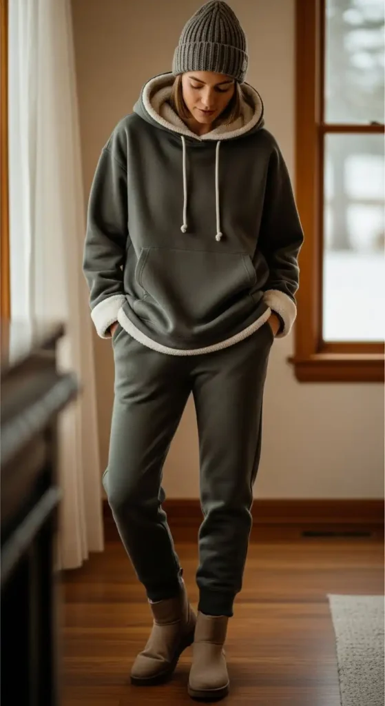 15 Cozy and Practical Winter Outfit Ideas to Stay Warm and Chic 6 fleece-lined-hoodie