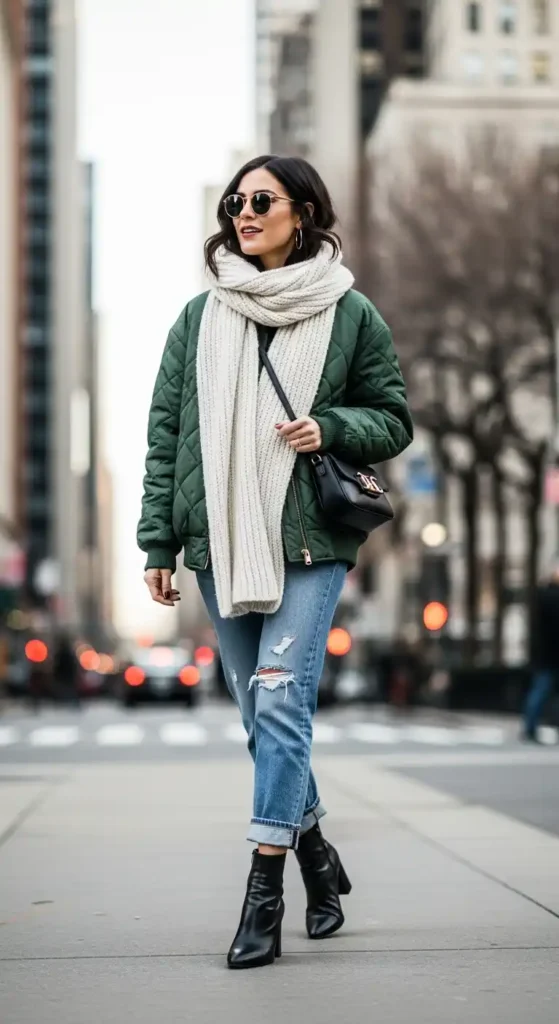 quilted-jacket-with-scarf-and-jeans