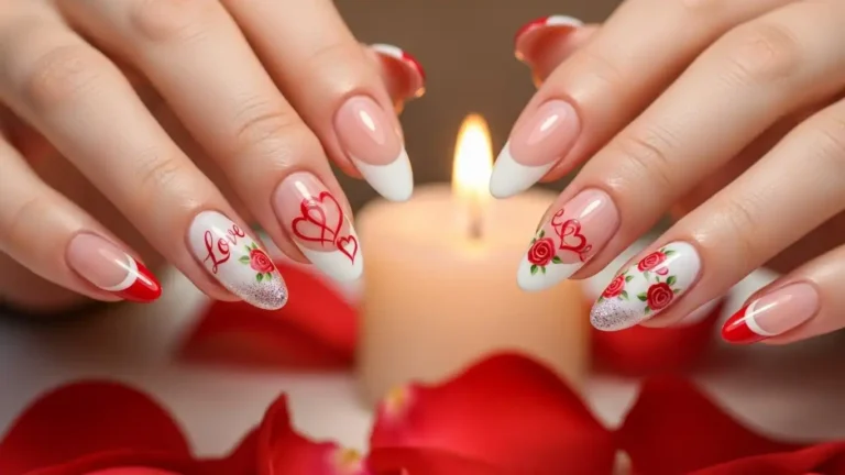 valentines-french-tip-nails-idea