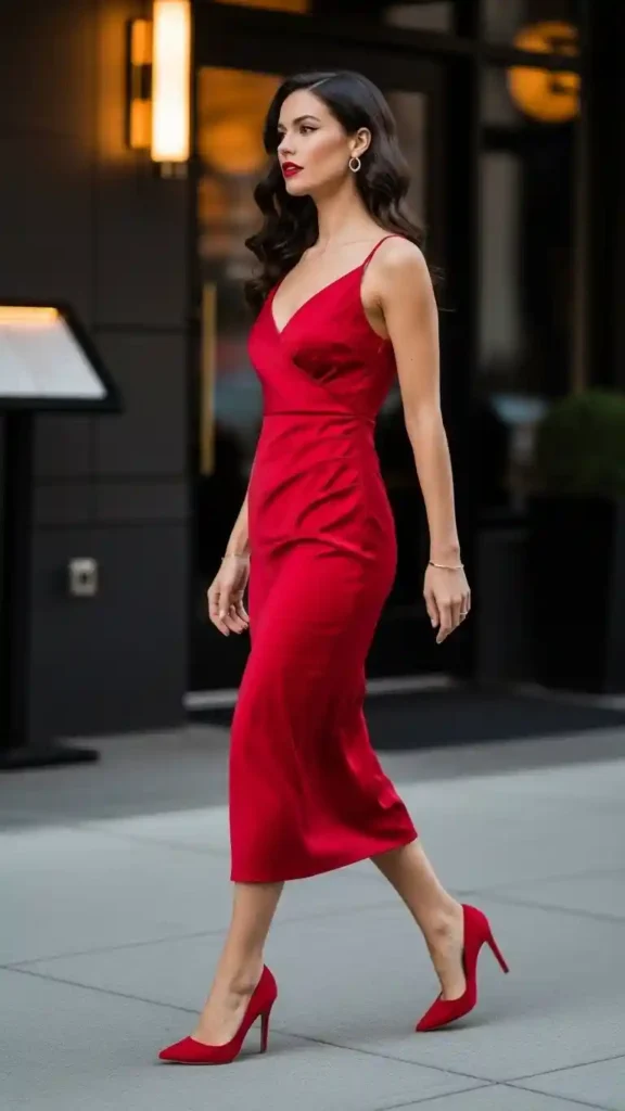classic-red-dress-with-heels