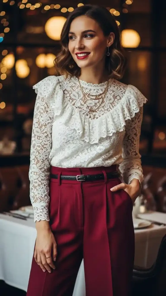 lace-top-with-wide-leg-pants