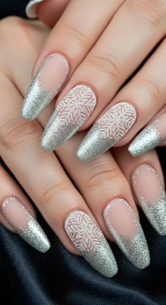 nude-velvet-with-silver-glitter-tips