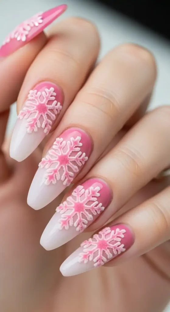 pink-ombre-velvet-with-snowflake-accents