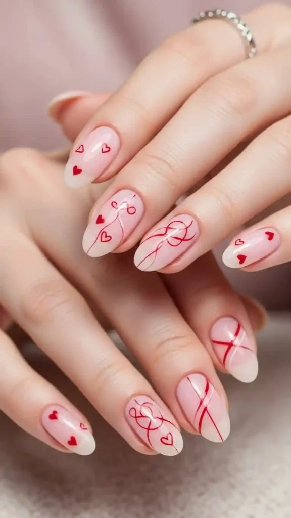 sheer-nails-with-minimal-line-art