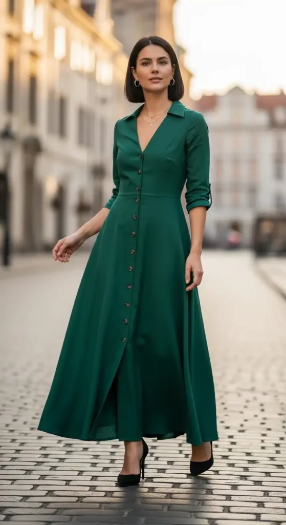 button-down-maxi-dress