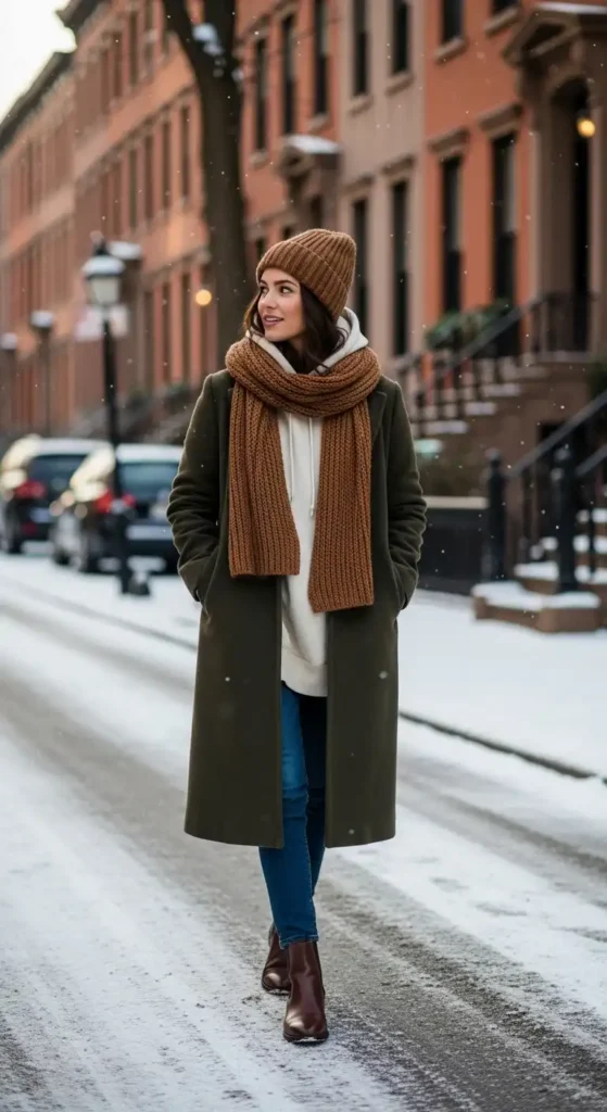 hoodie-long-coat-and-chelsea-boots