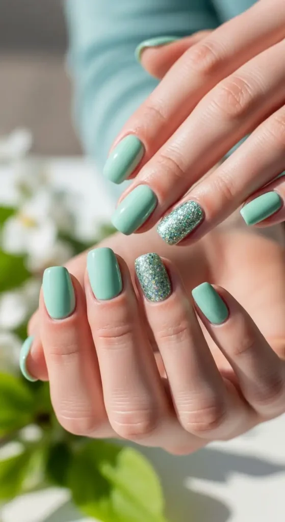 mint-and-glitter-combo
