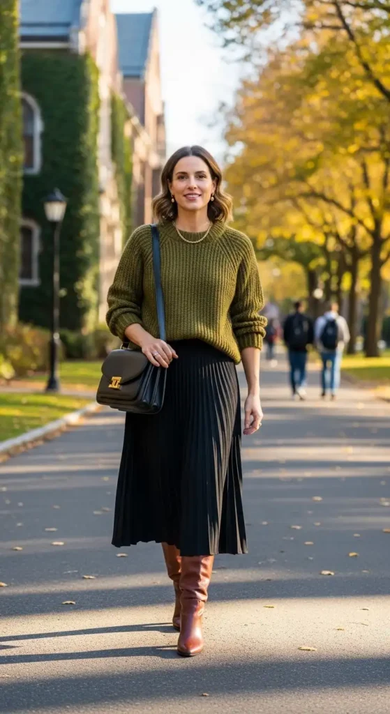 sweater-pleated-midi-skirt