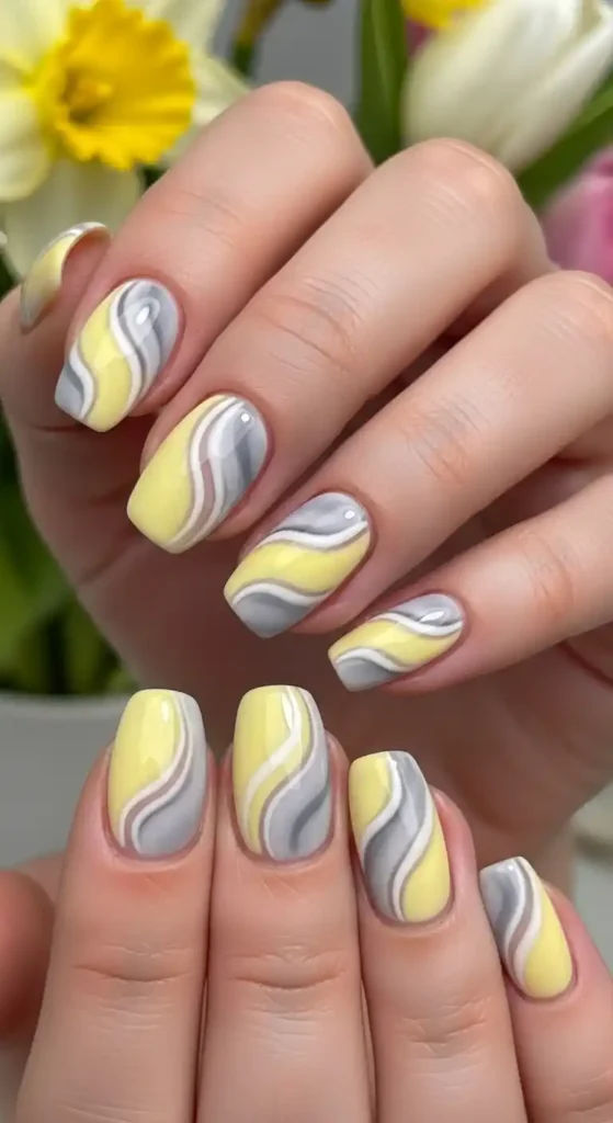 elegant-marble-swirl-in-yellow-and-gray