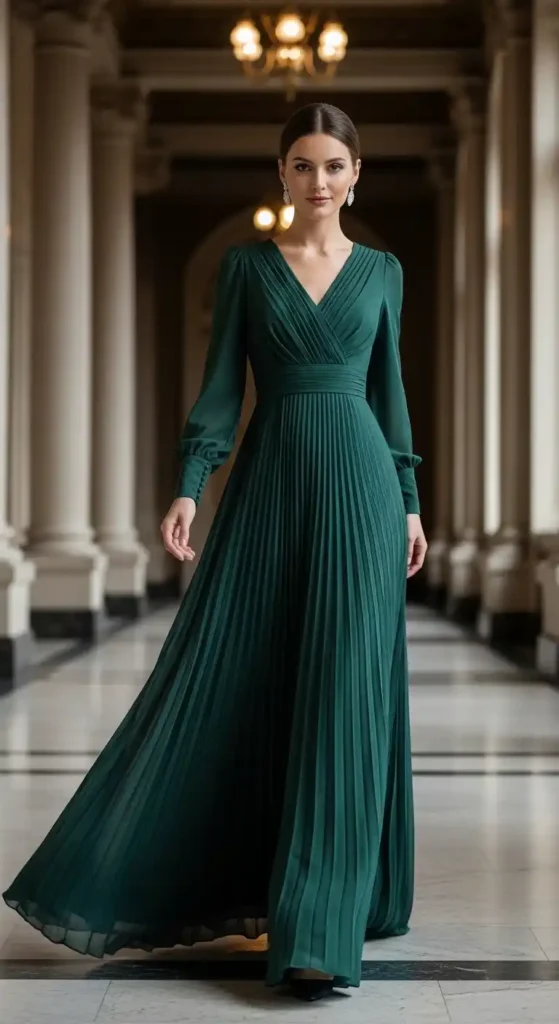 pleated-maxi-dress