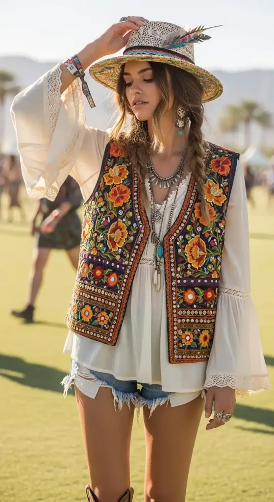 embroidered-vest-with-bell-sleeve-top