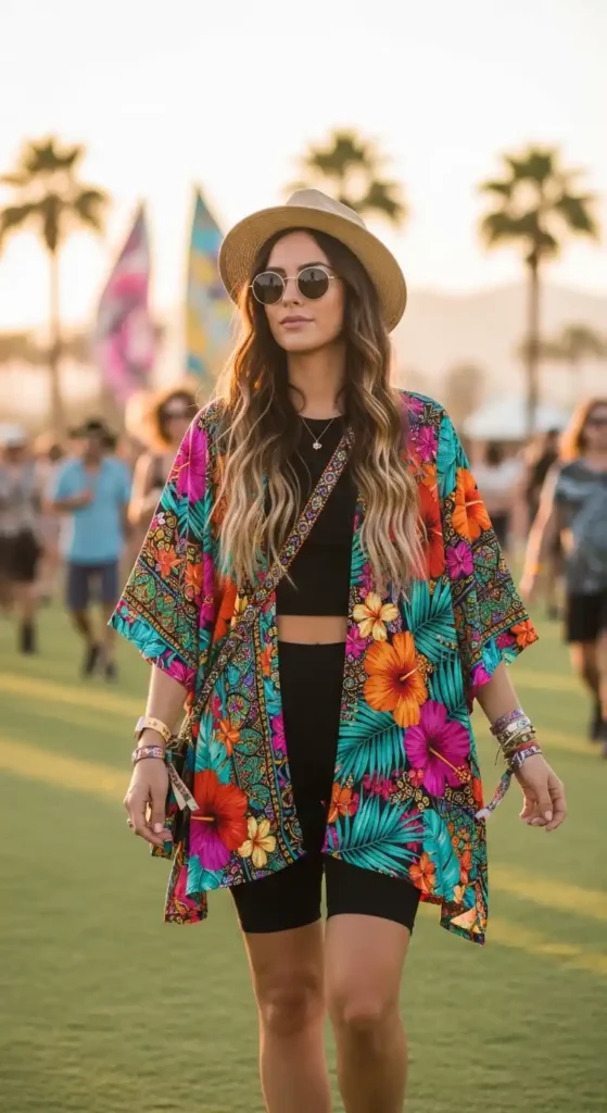 floral-kimono-with-biker-shorts