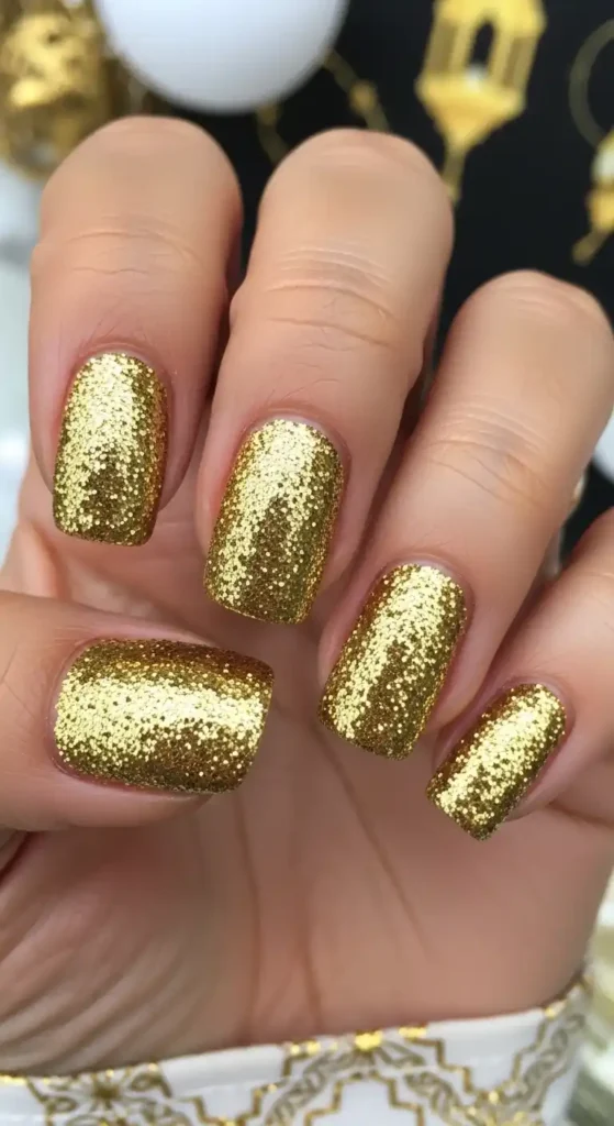 full-gold-glitter-nails