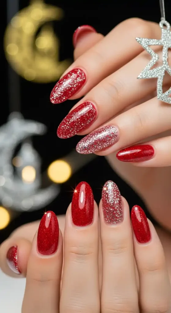 ruby-red-nails-with-diamond-glitter