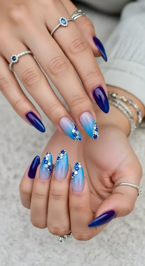 sapphire-ombre-nails-with-gemstone-tips