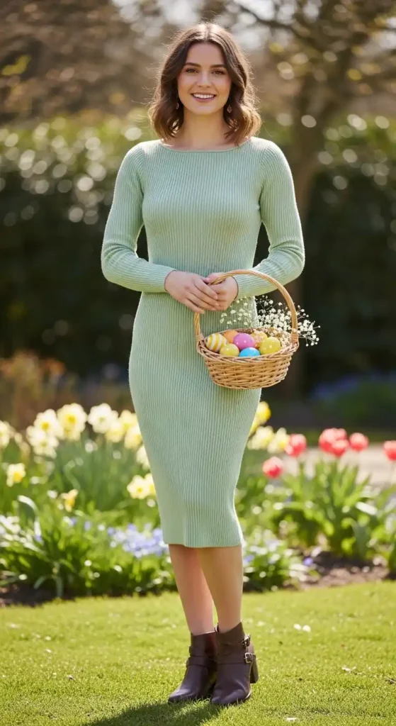 knit-dress-with-ankle-boots