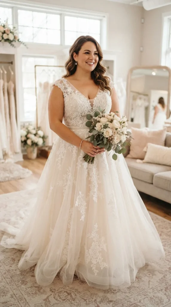 a-line-lace-plus-size-wedding-dress