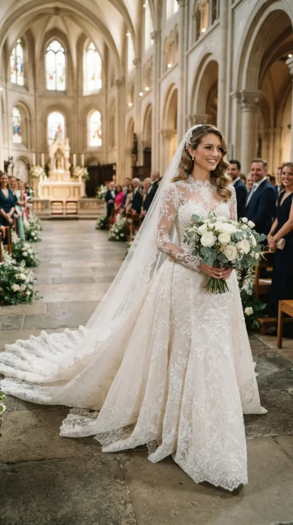 cathedral-train-long-sleeves-wedding-dress