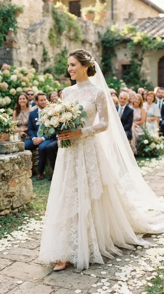 high-neck-long-sleeves-wedding-dress