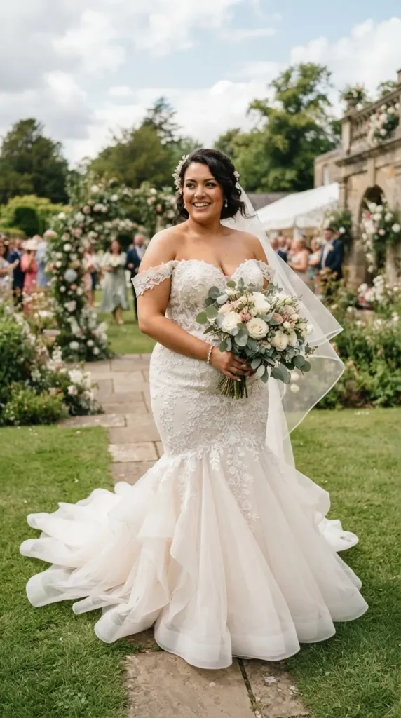 mermaid-plus-size-wedding-dress