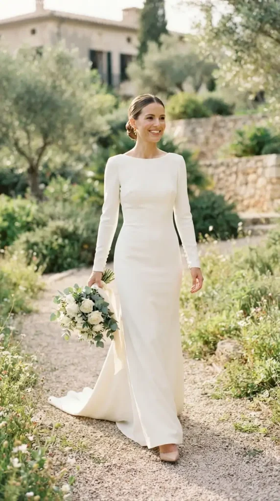 minimalist-crepe-long-sleeves-wedding-dress