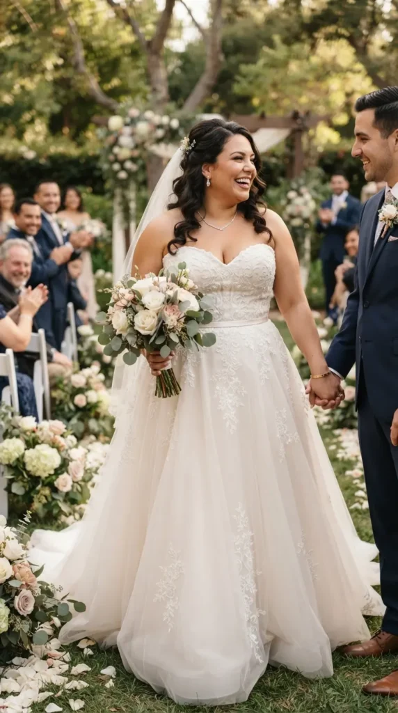strapless-plus-size-wedding-dress